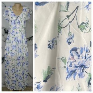 Vintage Floral Maxi Dress